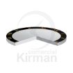 Imagen de Cristal mineral plano con bisel negro Ø 32.5 mm G. 1mm.