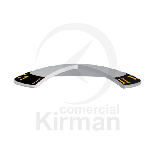Imagen de Cristal mineral bombé con bisel negro Ø 24.5 mm G. 1mm.