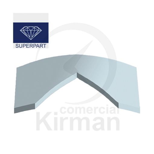 Imagen de Cristal zafiro rectangular bombé Frankm 1.00 mm grosor