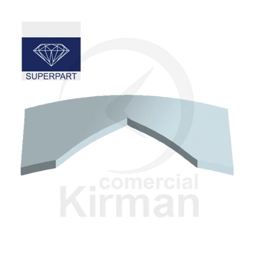 Imagen de Cristal zafiro rectangular bombé Frankm 0.8 mm grosor