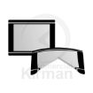Imagen de Cristal zafiro rectangular bombé Rad 1.20 mm grosor  2.60 mm altura. 24.10 x 28.60 mm