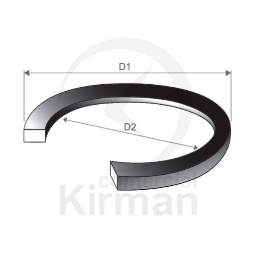 Imagen de D2 30.65 mm. D1 33.05 mm. d 0.5 mm.
