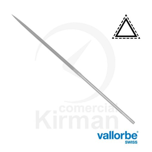 Imagen de Limatón Vallorbe triangular - Picado 0 basto L: 200 mm - LA2407-200-0