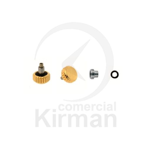 Imagen de Corona Roscada Dorada Tubo para RX ROSCA 90