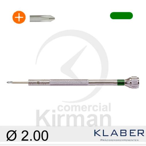 Imagen de Destornillador Klaber de punta philips de 2.00 mm