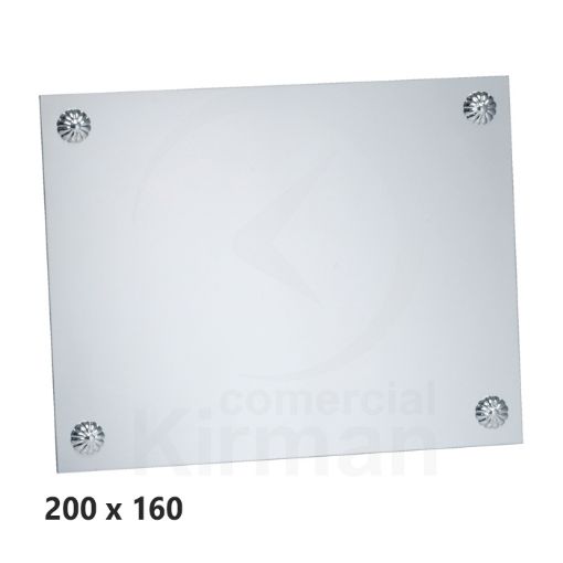 Imagen de Placa aluminio brillo clavos 200x160