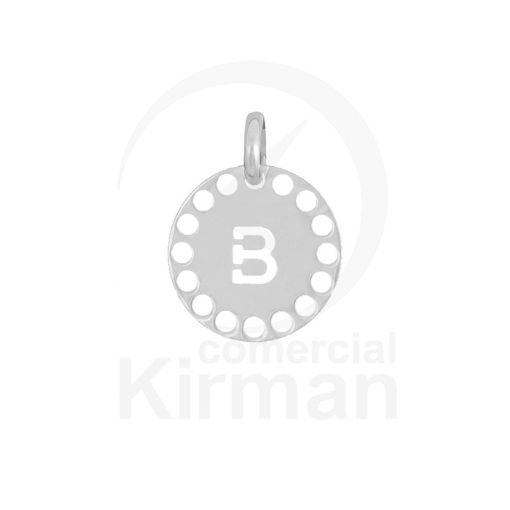 Imagen de Colgante troquelado letra B 14.0mm -  Plata 925