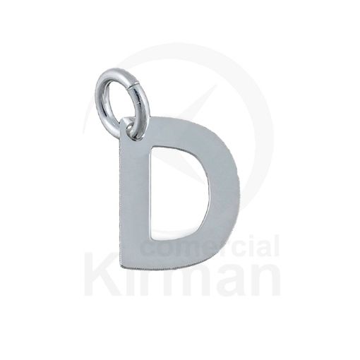 Imagen de Colgante Letra D - 6 x 8 MM - PLATA 925