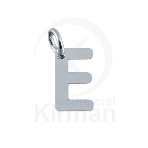Imagen de Colgante Letra E - 4.7 x 8 MM - PLATA 925