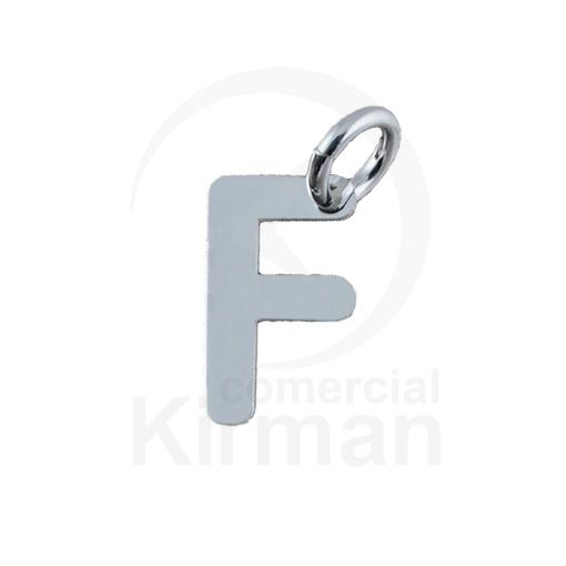 Imagen de Colgante Letra F - 4.7 x 8 MM - PLATA 925