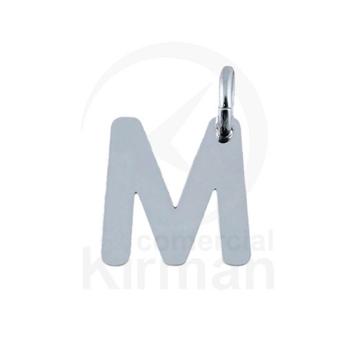 Imagen de Colgante Letra M - 7.6 x 8 MM - PLATA 925