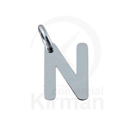 Imagen de Colgante Letra N - 5.8 x 8 MM - PLATA 925