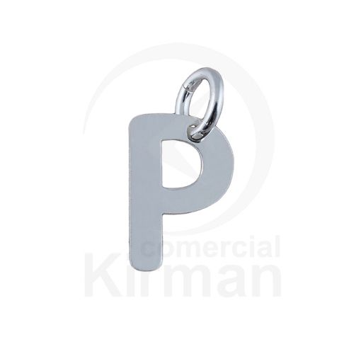 Imagen de Colgante Letra P - 5.1 x 8 MM - PLATA 925