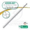 Imagen de Pack 2 Brocas Carburo de tungsteno 2 labios (4203S) Ø: 0.7mm y  L:10 mm