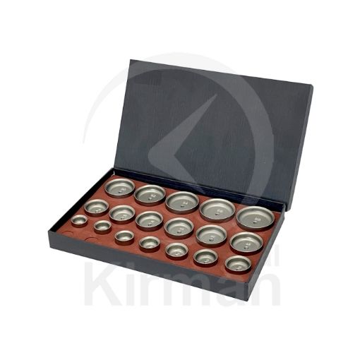 Imagen de Juego de 18 tases de aluminio para colocar biseles.