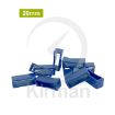 Imagen de 10 trabillas azules de PVC - 20 mm.