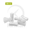 Imagen de Trabillas blancas de PVC - 20 mm.