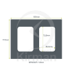 Imagen de Doble marco de aluminio de 24mm de grosor