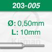 Imagen de Pack 6 brocas de acero (203) Ø:0.5mm y L:10mm