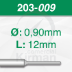 Imagen de Pack 6 brocas de acero (203)  Ø:0.9mm y L:12mm