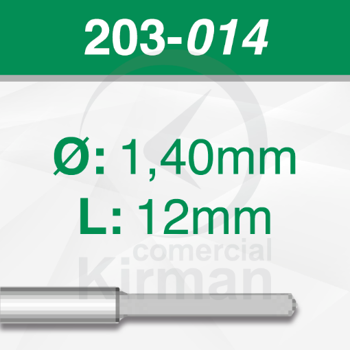 Imagen de Pack 6 brocas de acero (203)  Ø1.4mm y L:12mm