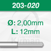 Imagen de Pack 6 brocas de acero (203)  Ø2.0mm y L:12mm