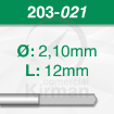 Imagen de Pack 6 brocas de acero (203)  Ø2.1mm y L:12mm
