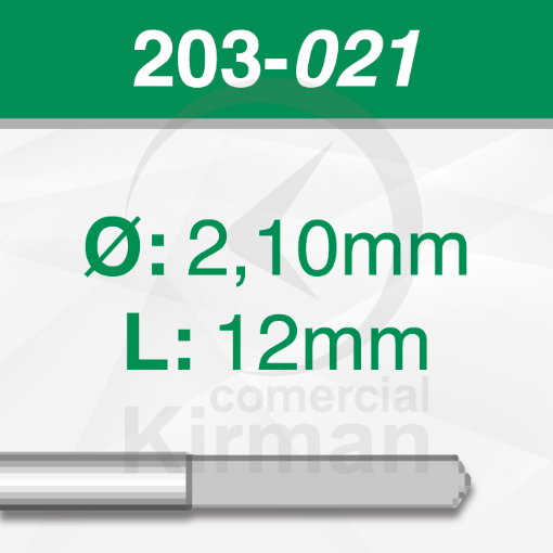 Imagen de Pack 6 brocas de acero (203)  Ø2.1mm y L:12mm