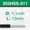 Imagen de Pack 2 Brocas de acero (203HSS) Ø 1.1mm y L1 12 mm