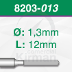 Imagen de Pack 2 Brocas diamantadas (8203)  Ø:1.3 mm y L:12mm