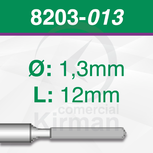 Imagen de Pack 2 Brocas diamantadas (8203)  Ø:1.3 mm y L:12mm