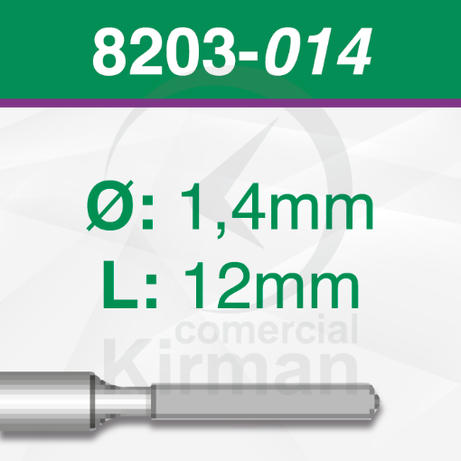 Imagen de Pack 2 Brocas diamantadas (8203)  Ø:1.4 mm y L:12mm