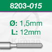 Imagen de Pack 2 Brocas diamantadas (8203)  Ø:1.5 mm y L:12mm