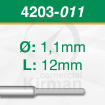 Imagen de Pack 2 Brocas 4 labios Carburo de tungsteno (4203) Ø:1.1mm y L:12mm