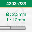 Imagen de Broca 4 labios Carburo de tungsteno Ø:2.3mm y L:12mm