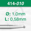 Imagen de Pack 6 fresas de doble cono de 90º de acero (414) Ø:1.0mm