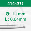 Imagen de Pack 6 fresas de doble cono de 90º de acero (414) Ø:1.1mm