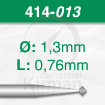 Imagen de Pack 6 fresas de doble cono de 90º de acero (414) Ø:1.3mm