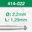 Imagen de Pack 6 fresas de doble cono de 90º de acero (414) Ø:2.2mm