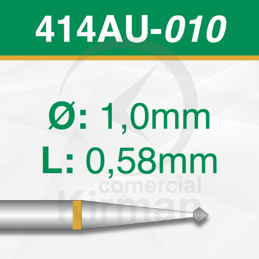 Imagen de Pack 2 fresas doble cono  90º de carburo (414AU) Ø:1.0mm