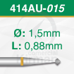 Imagen de Pack 2 fresas doble cono 90º de carburo  (414AU) Ø:1.5mm