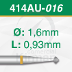 Imagen de Pack 2 fresas doble cono 90º de carburo  (414AU) Ø:1.6mm