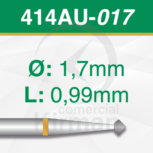 Imagen de Pack 2 fresas doble cono 90º de carburo  (414AU) Ø:1.7mm