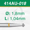 Imagen de Pack 2 fresas doble cono 90º de carburo  (414AU) Ø:1.8mm