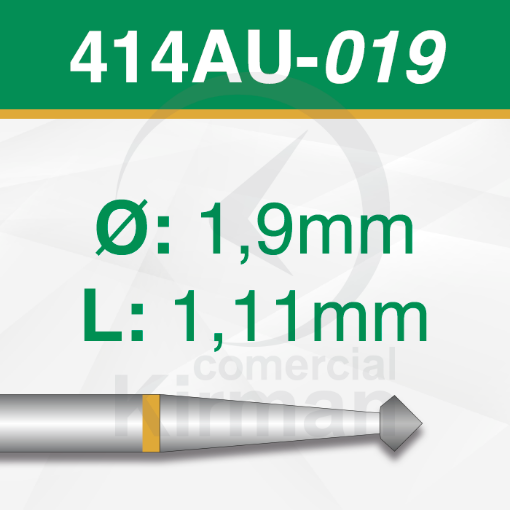 Imagen de Pack 2 fresas doble cono 90º de carburo  (414AU) Ø:1.9mm