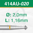 Imagen de Pack 2 fresas doble cono 90º de carburo  (414AU) Ø:2.0mm