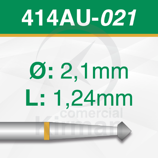 Imagen de Pack 2 fresas doble cono 90º de Carburo (414AU) Ø:2.1mm