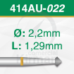 Imagen de Pack 2 fresas doble cono 90º de carburo  (414AU) Ø:2.2mm