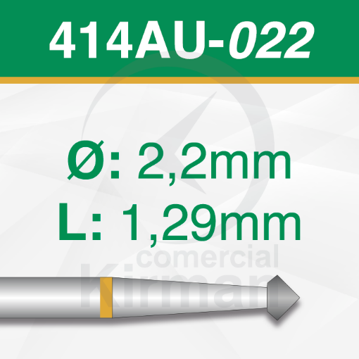 Imagen de Pack 2 fresas doble cono 90º de carburo  (414AU) Ø:2.2mm
