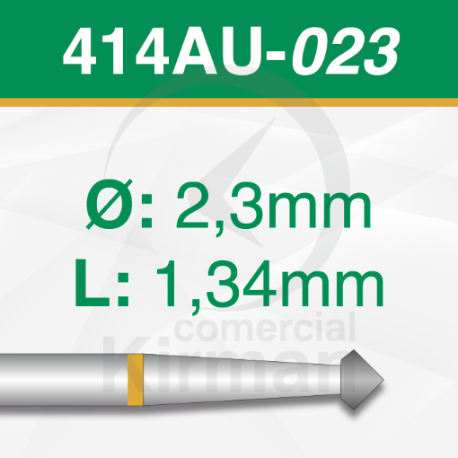 Imagen de Pack 2 fresas doble cono 90º de carburo  (414AU) Ø:2.3mm
